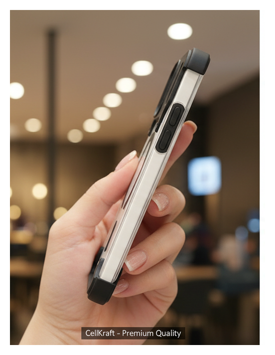 iPhone 17 Pro max CellKraft MagSafe Rugged Clear Case